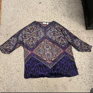 CHICOS paisley top